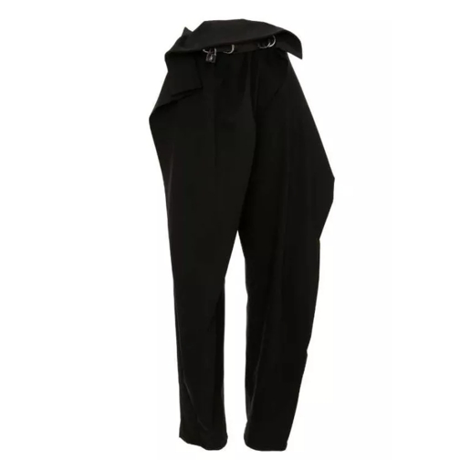 J.W.Anderson Fold-Over Tapered Trousers Black 
