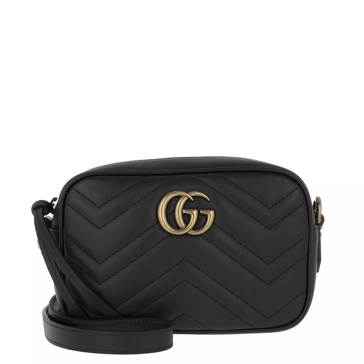 Gucci GG Marmont Matelasse Mini Bag Black Camera Bag