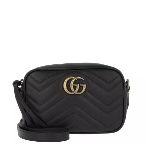 Gucci GG Marmont Matelassé Mini Bag Black Camera Bag