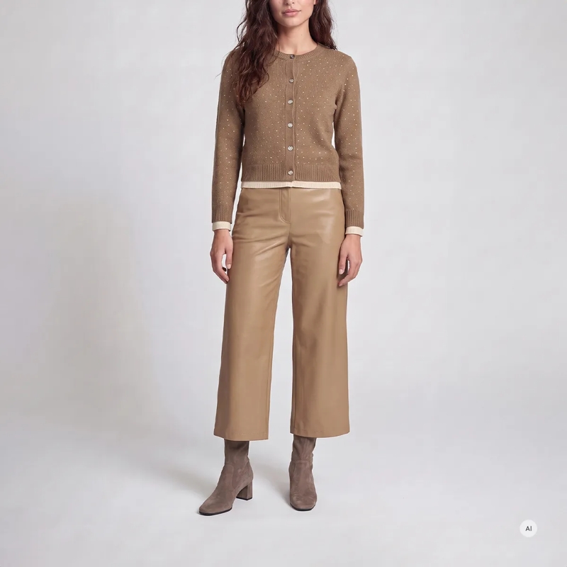 Marc Aurel Ausgestellte Jeans Hose- mit Logo- schräge Eingriffstaschen- mit  beige(Image 2)