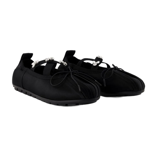 Simone Rocha Ballerine Grip Ballerinas - Satin - Black Black (Image 2)