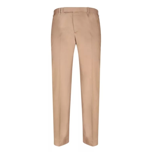 Pt Torino Cotton Trousers Brown 