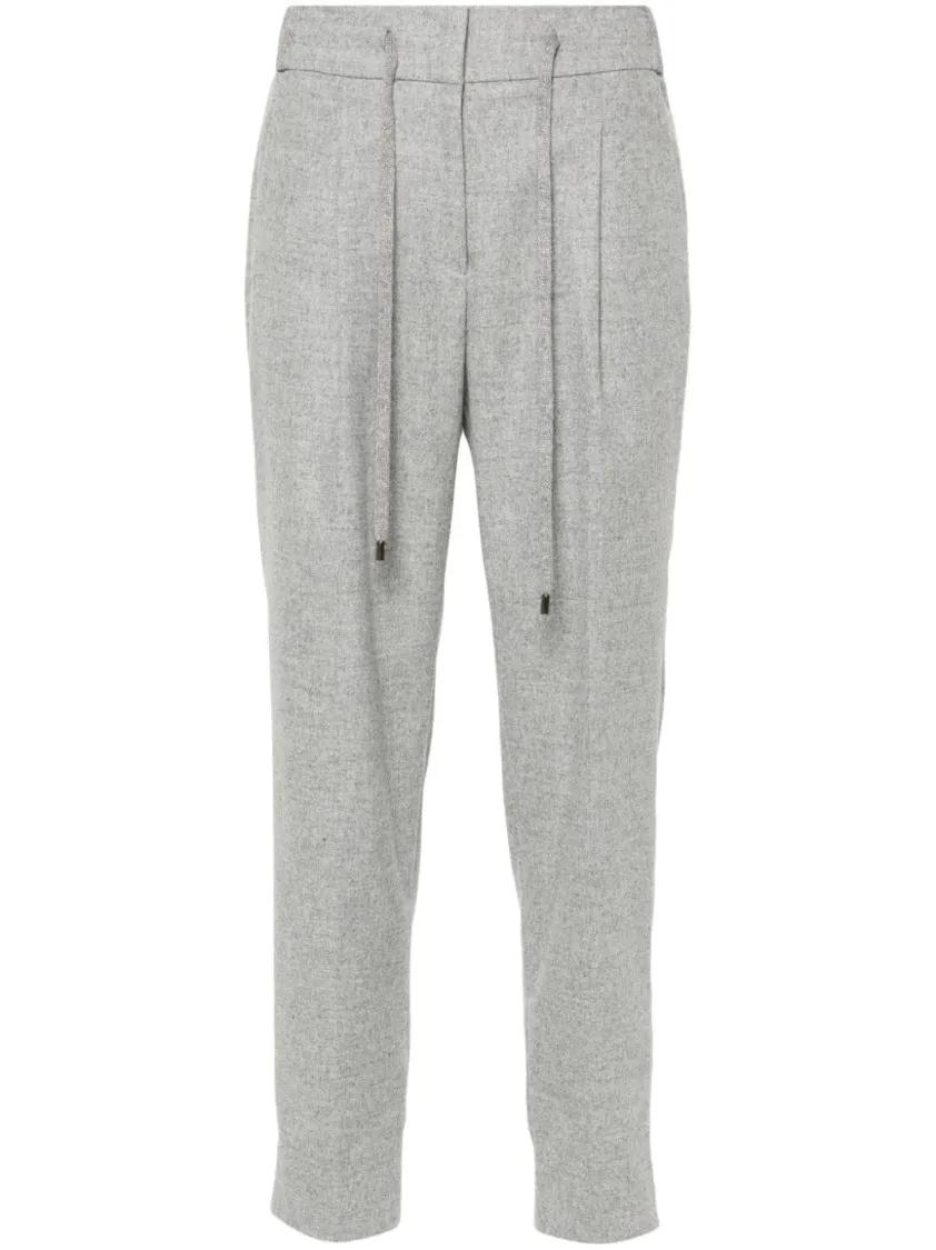 Thumbnail - Peserico - Tapered Trousers - Größe 46 - grau