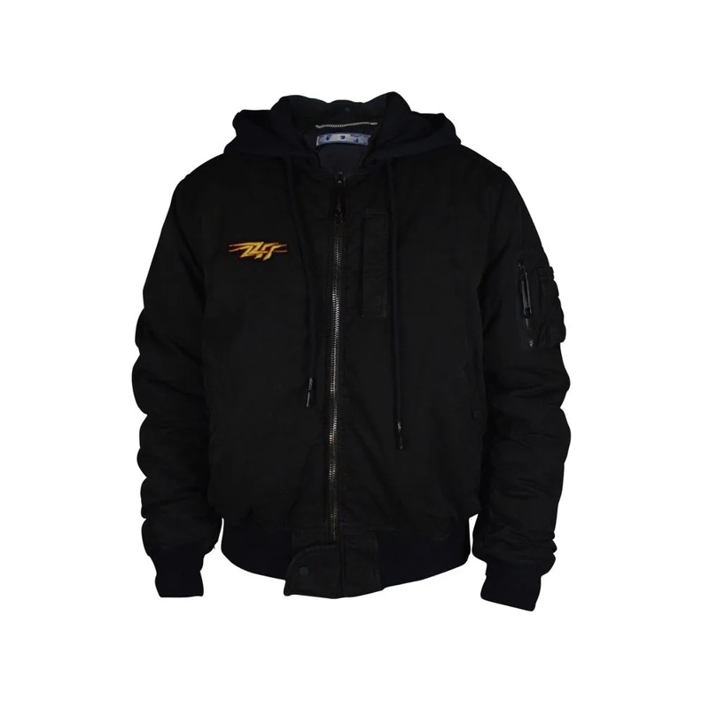 Off-White Bomberjacke Black Cotton Bomber Jacket With Iconic Branding Black