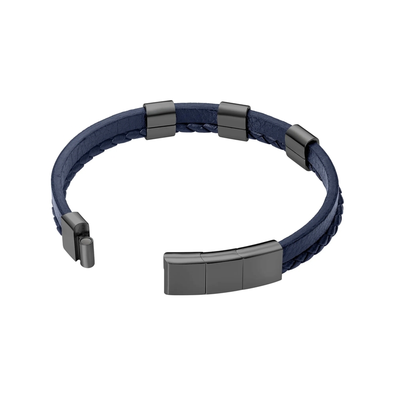 Police Armband Armband Unity- Herrenarmband- Farbe: schwarz-  blau(Image 3)