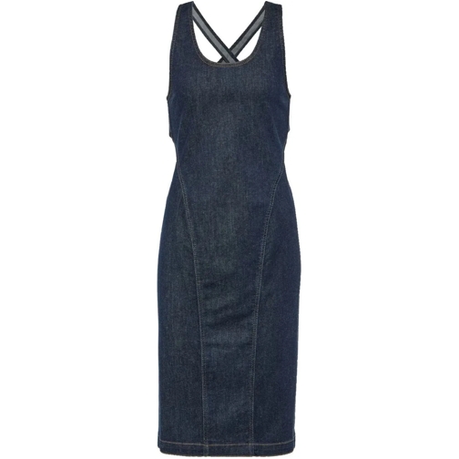 Alaia Midi-Kleider Alaia Sculpt Denim Dress blau