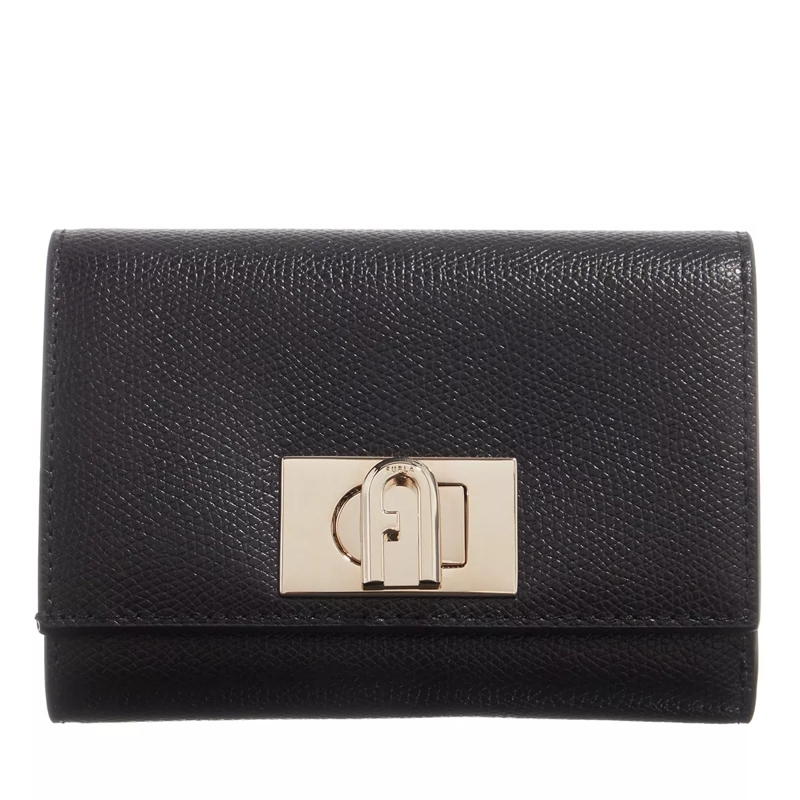Furla Tri-Fold-Portemonnaie Furla 1927 M Compact Wallet Nero
