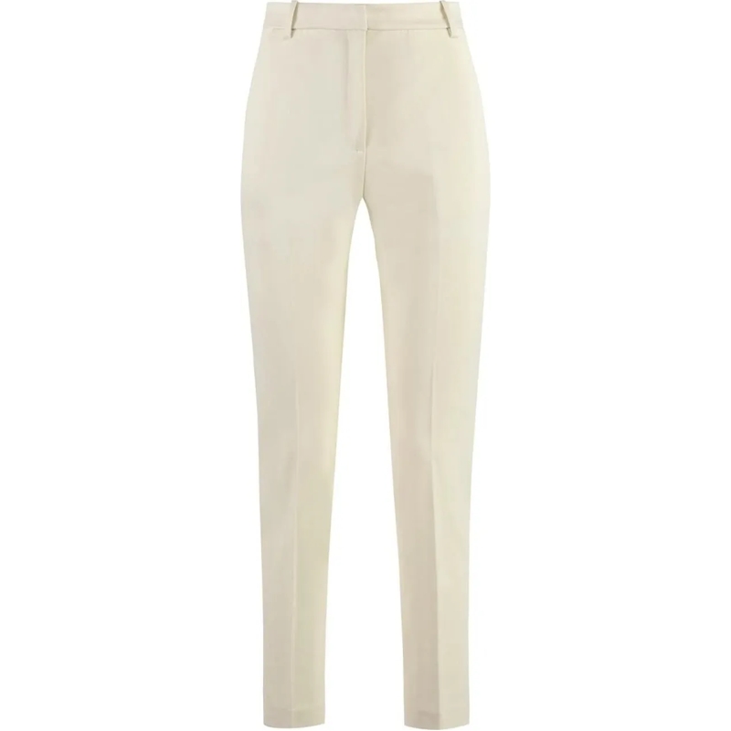 Pinko Broek Tailored Trousers With Pleats And Refined Fit Neutrals