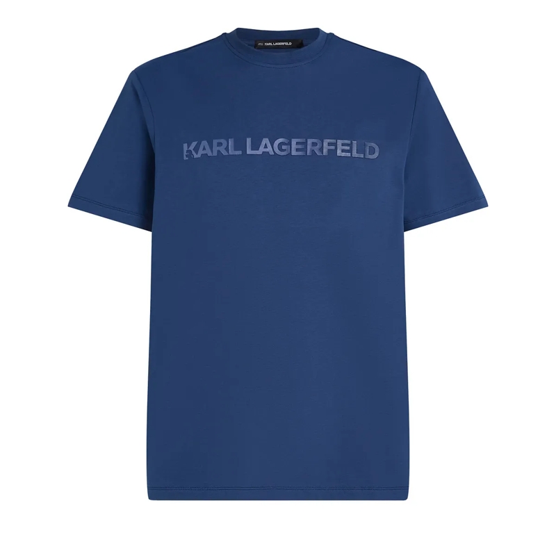 Karl Lagerfeld T-Shirt T-SHIRT MIT LOGO nachtblau