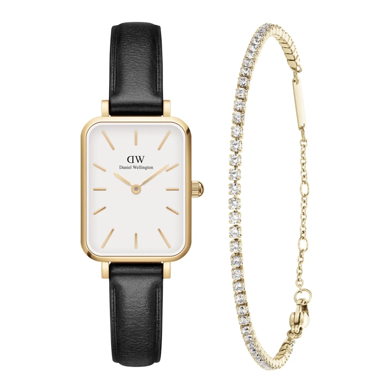 Daniel Wellington Chronograph Quardo Geschenkset Gold