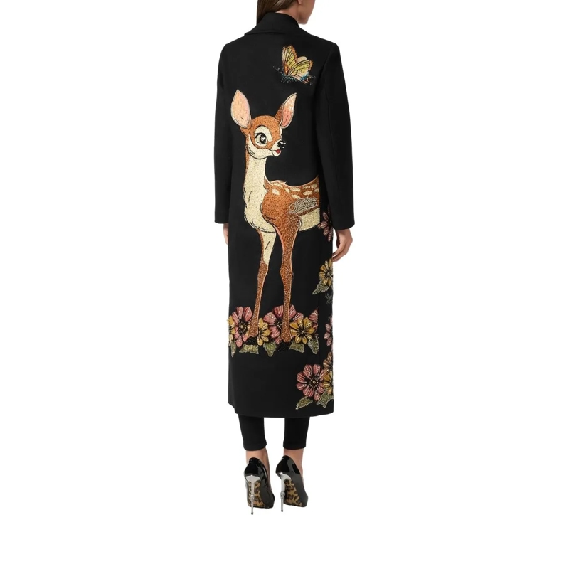 Philipp Plein Wintermantel Coat Long schwarz(Image 2)