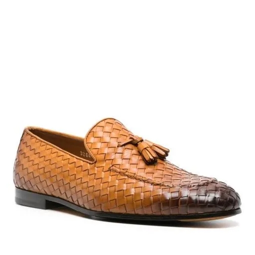 Doucal's Brown Interwoven Loafers Brown Loafer