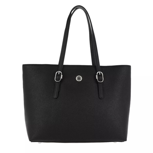 Tommy Hilfiger TH Buckle Tote Black Tote