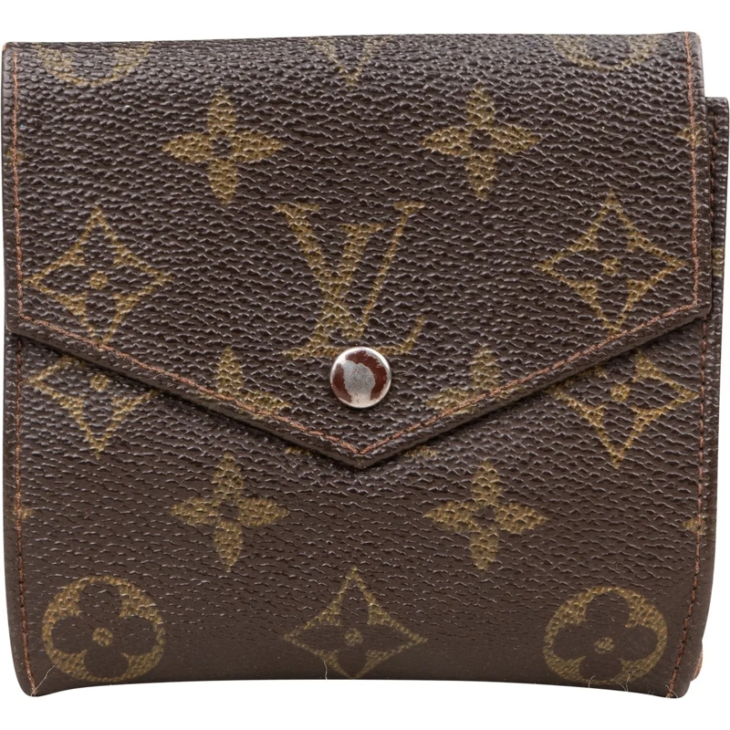 Louis Vuitton Geldbörse Louis Vuitton Canvas Monogram Elise Wallet braun