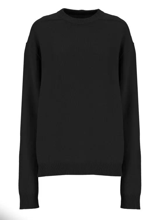 Rick Owens - Black Cashmere Sweater - Größe M - schwarz