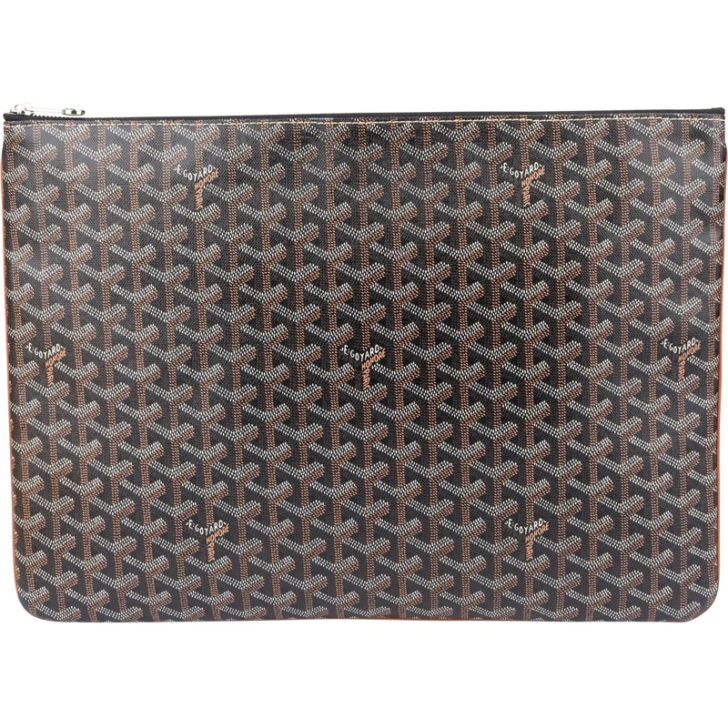 GOYARD Sac à bandoulière Goyard Goyardine Monogram Senat GM Clutch braun