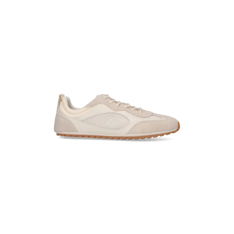 Tory Burch Low-Top-Sneaker Field Sneaker Light Cream