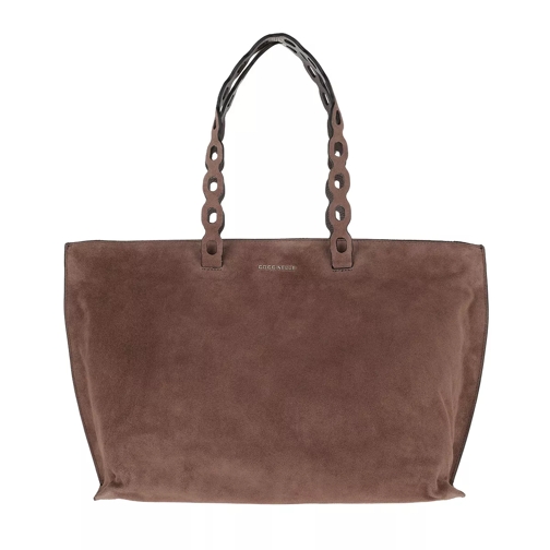 Coccinelle Naive Suede Hobo Bag Marron Glace Tote