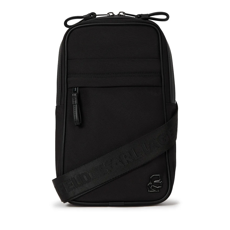 Karl Lagerfeld Crossbody Bag Schultertasche mit K/Kameo Umhängetasche schwarz