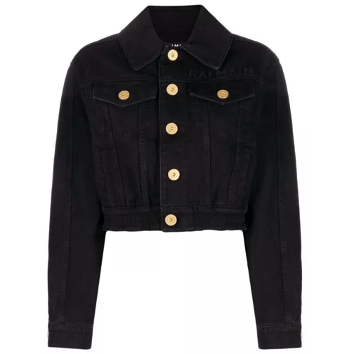 Balmain Denim Noir Shirt Jacket Black 