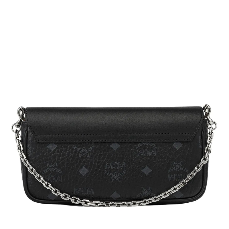 MCM Crossbody Bag Tracy Vi Lthr Mix Crossbody Mni Bk Black(Image 8)