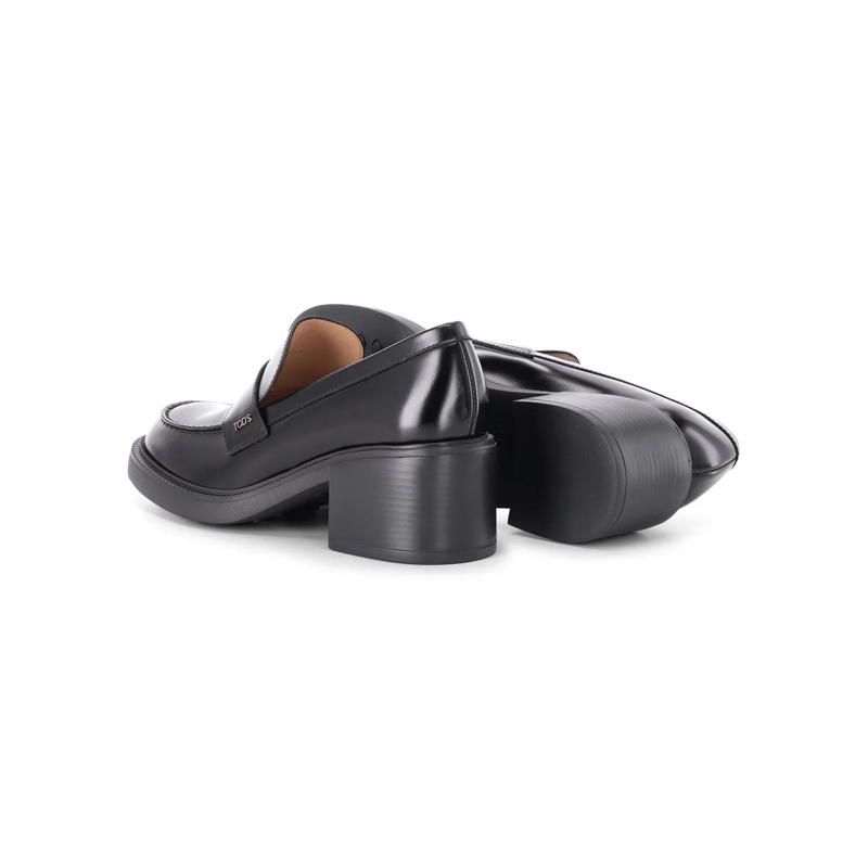 Tod's Schnürschuhe Loafers aus Leder schwarz(Image 2)