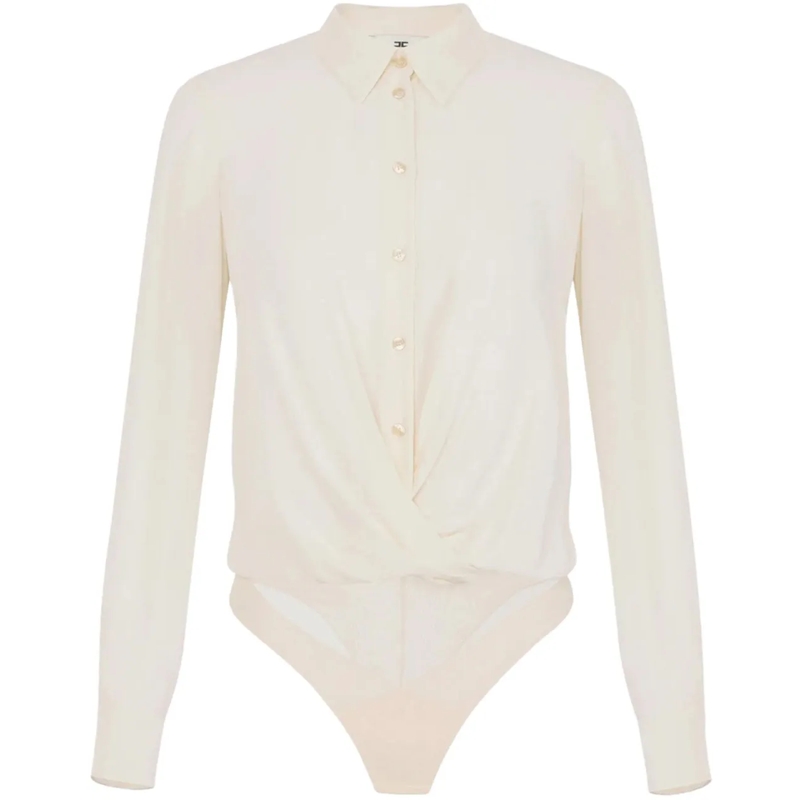 Elisabetta Franchi T-shirt Top Milk weiß