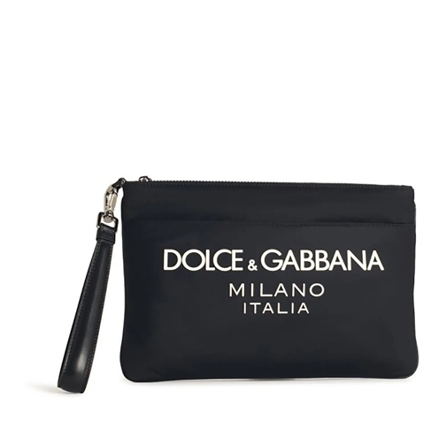 Dolce&Gabbana Pochette Black Nylon Beauty Pouch Black