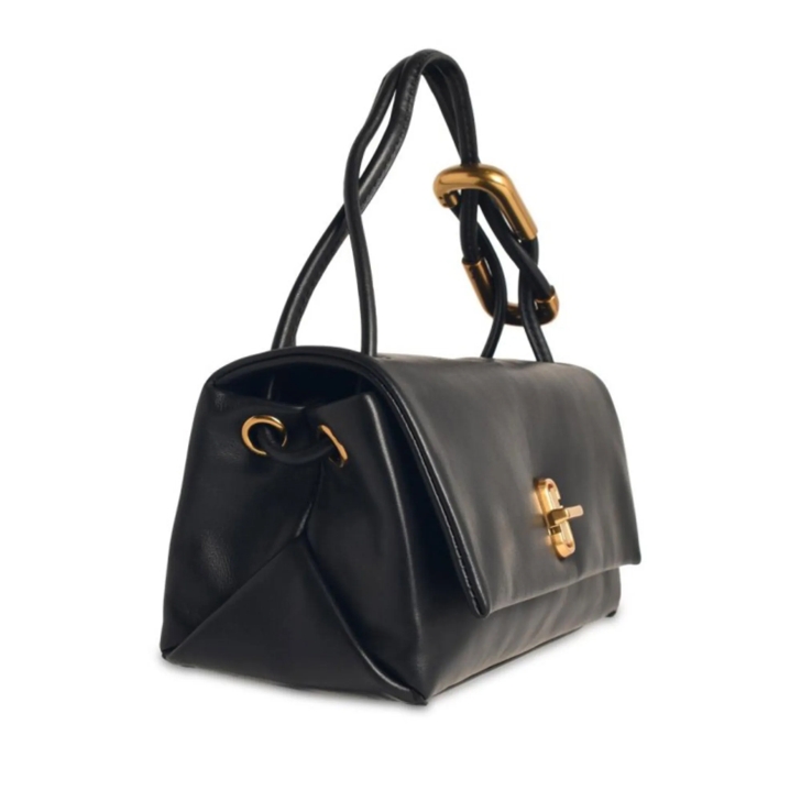 Marc Jacobs The Dual Bag Mini Bag In Black Leather Black Crossbody Bag