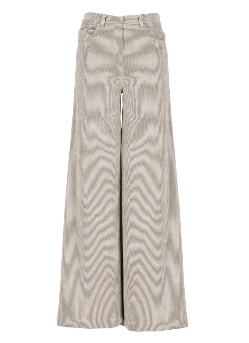 D. Exterior - Beige Corduroy Pants - Größe 40 - beige