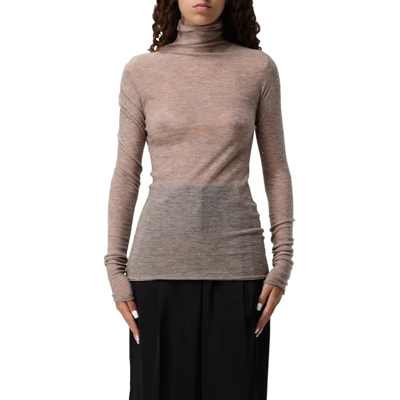 Pinko  Sweaters Beigepelle Daino beige