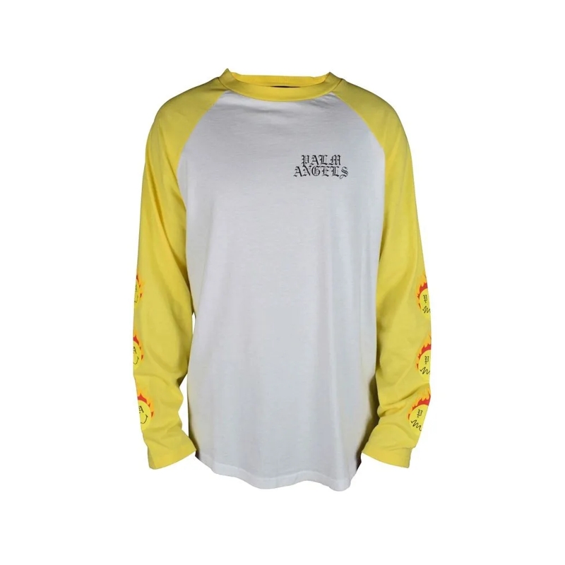 Palm Angels Top met lange mouwen Long Sleeve T-Shirt White