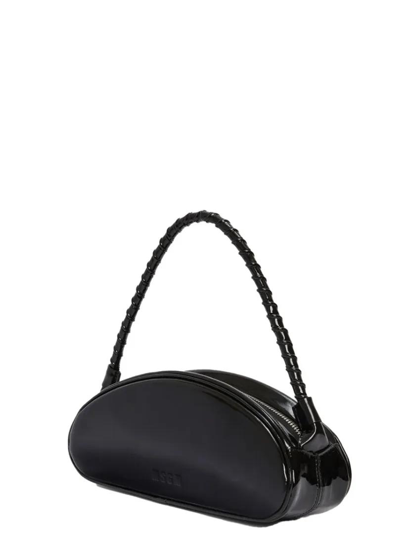 MSGM Crossbody bags Leather Handbag in zwart