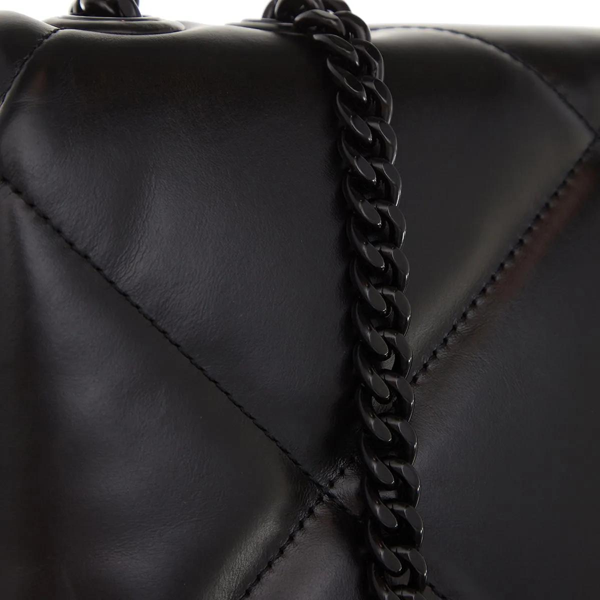 TORY BURCH Hobo bags Kira Diamond Quilt Powder Coated Small Convertible in zwart