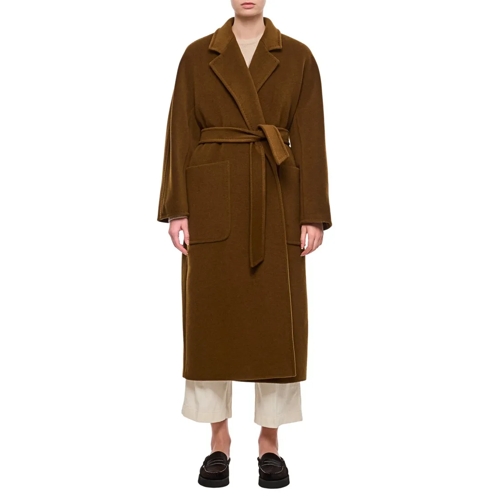 Max Mara Übergangsmäntel Attuale Belted Coat Brown