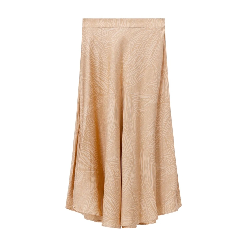 Friendly Hunting Minirok Midirock aus Seide orange