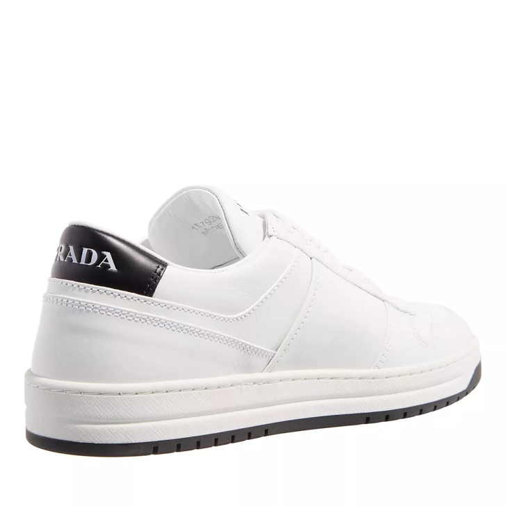 Prada Downtown Sneaker White Black Low Top Sneaker