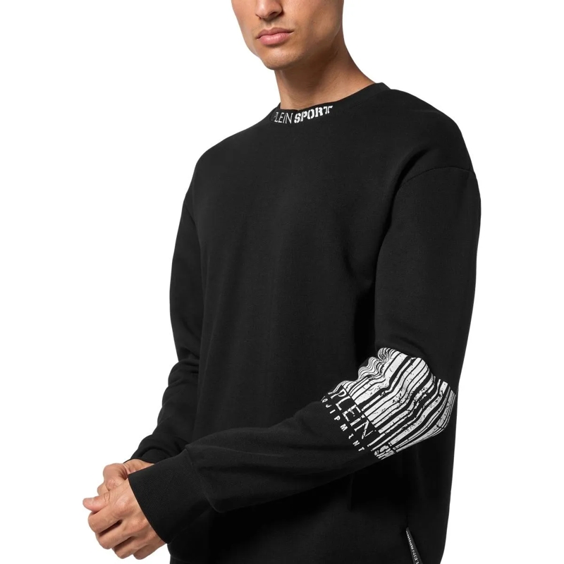 Plein Sport Sweatshirt Sweatshirt Barcode schwarz(Image 3)