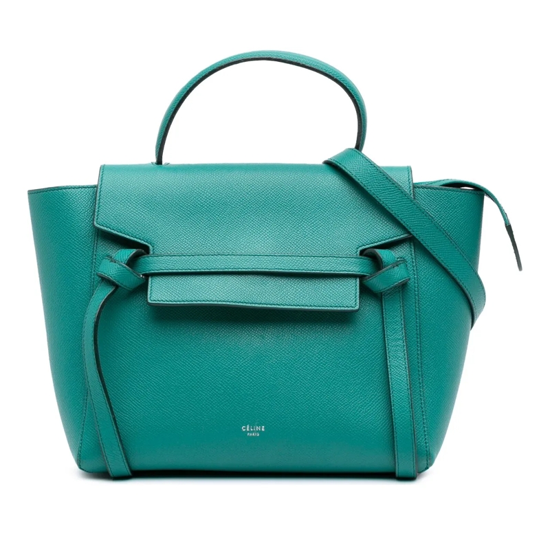 Celine Schultertasche Micro Grained Calfskin Belt Bag grün