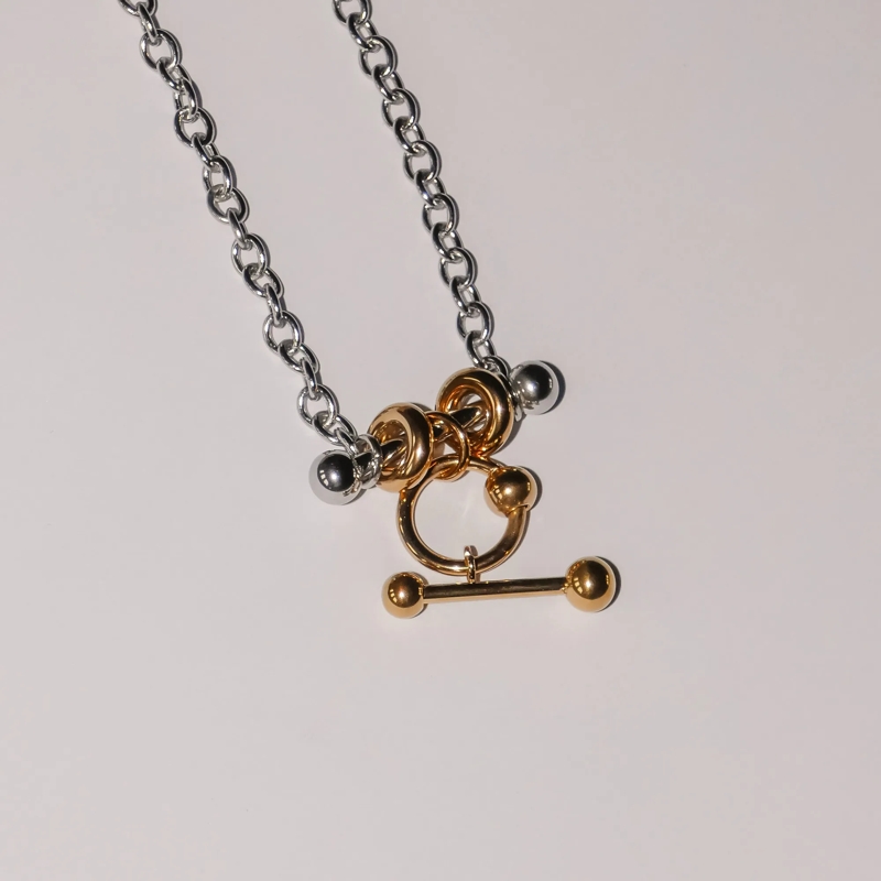 Liebeskind Berlin Mittellange Halskette Edelstahl Urban Chic silber(Image 5)