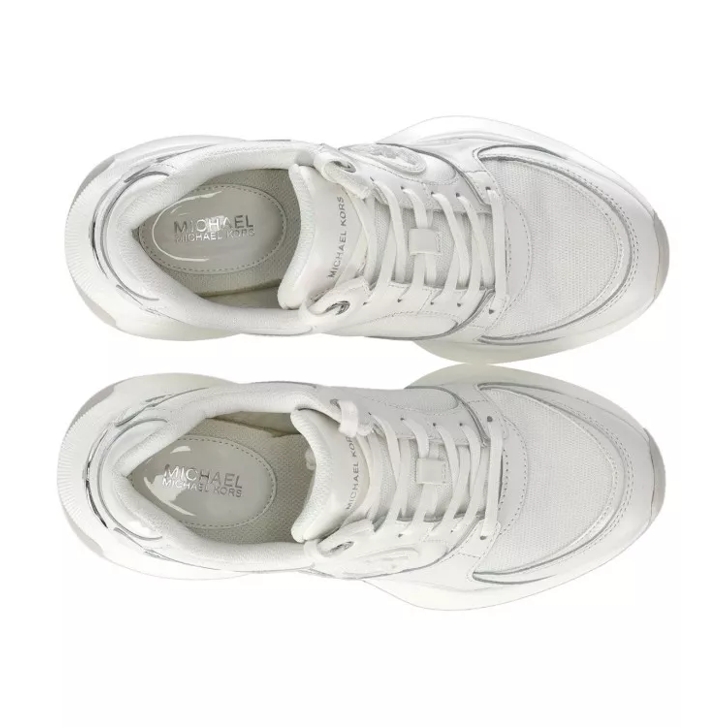 Michael kors white leather trainers on sale