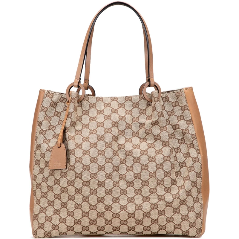 Gucci Shopper GG Canvas Tote braun