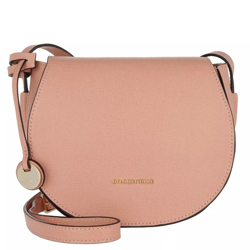 Coccinelle Clementine Saffiano Leather Crossbody Bag Rose Crossbody Bag