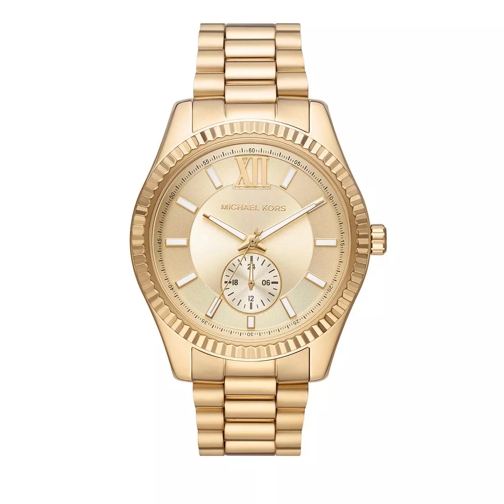 Michael Kors Lexington Multifunction Stainless Steel Watch Gold Multifunction Watch