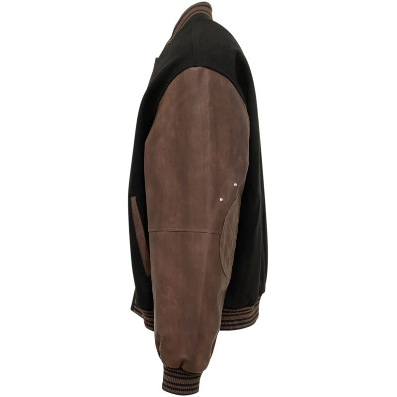 Represent Blouson aviateur Giacca Varsity con Maniche a Contrasto e Patch schwarz(Image 3)