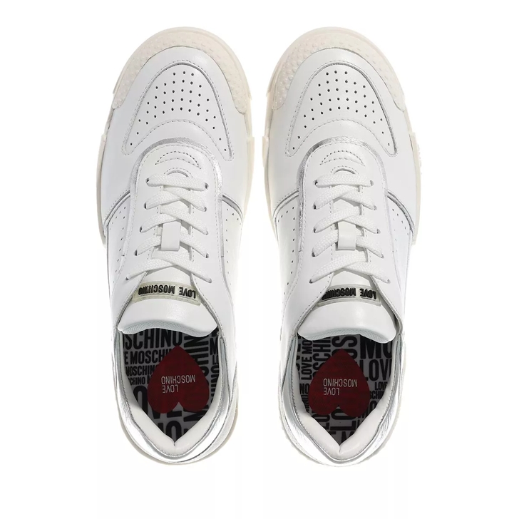 Love Moschino Sneakerd Text50 Mix Bianco Platform Sneaker