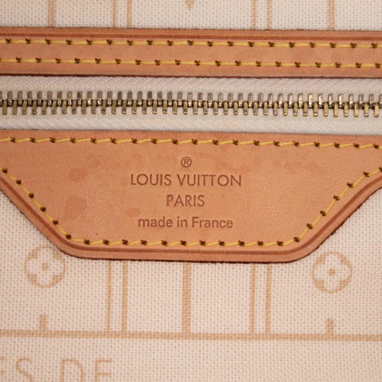 Thumbnail - Louis Vuitton Shopper - Damier Azur Neverfull MM - Gr. unisize - in Weiß - für Damen