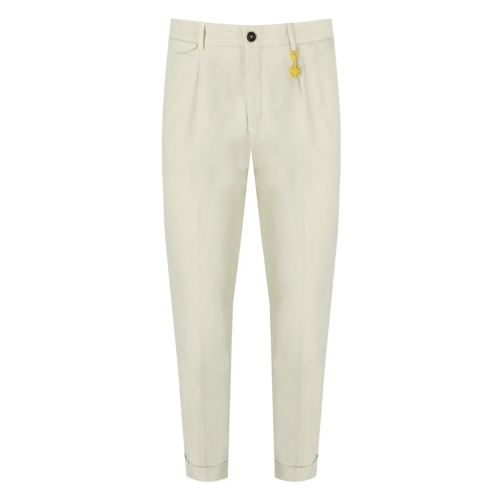 Manuel Ritz Pantalons MANUEL RITZ CREME HOSE weiß