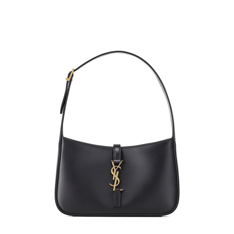 Saint Laurent Crossbody Bag Hobo Bag Le 5 à 7 aus Glattleder schwarz