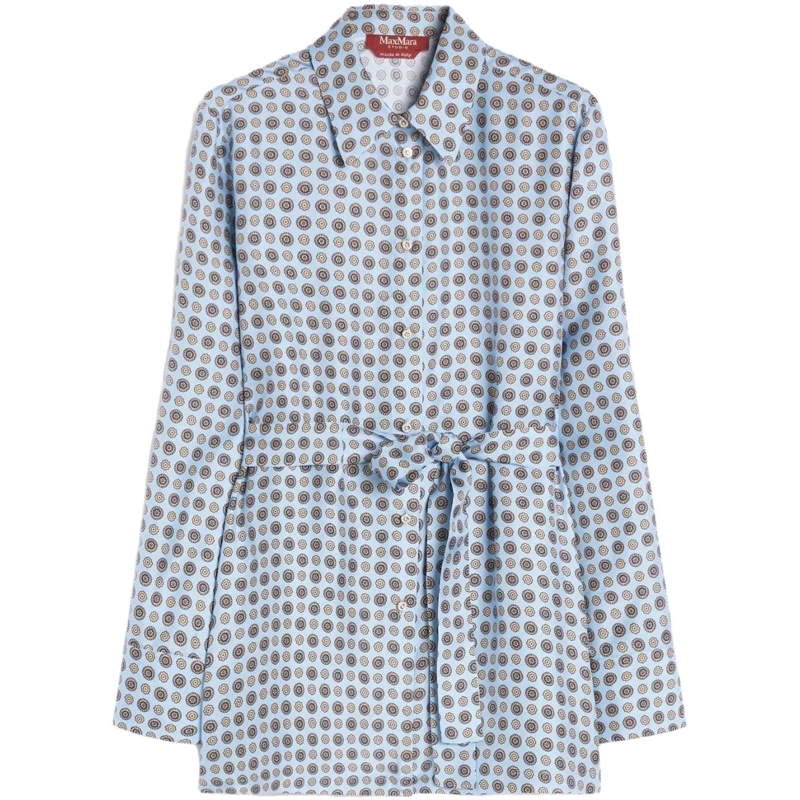 Max Mara Bluse Shirts Clear Blue blau